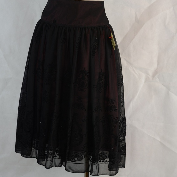 JESSICA Tule/Net/Layered Embossed Skirt SZ 12 NWT #B44 - Picture 2 of 10